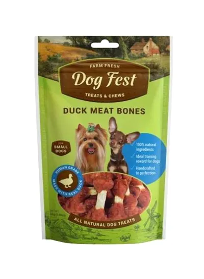 Treats & Chews Duck Meat Bones Dog Fest