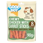 Good Boy Chewy Chicken With Carrot Sticks 90g Dog Treat