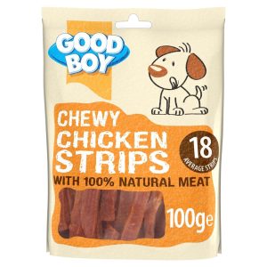 Good Boy Chewy Chicken Strips Dog Treat 100g