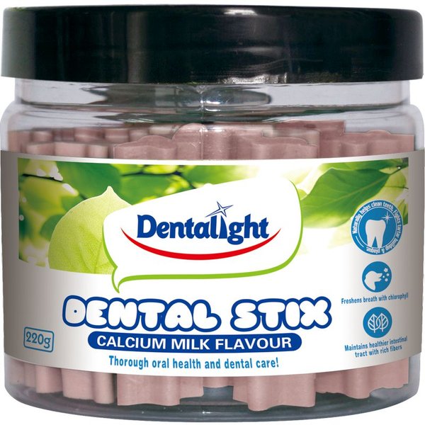 Dentalight Dental Stix Calcium Milk Flavour 220G