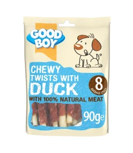 Good Boy Chewy Duck Twists Dog Treat 90g
