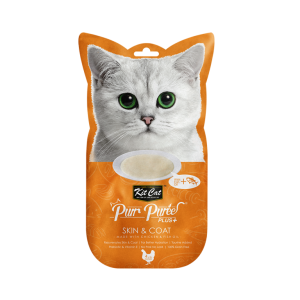 Kit Cat Purr Puree Plus+ Chicken & Fish Oil (Skin & Coat)
