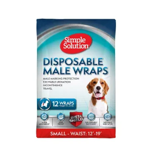Simple Solution Disposable Male Dog Wraps S