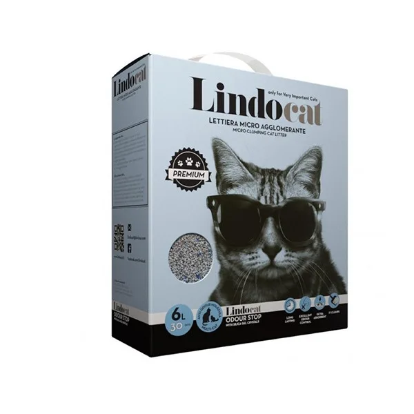 6 L Lindocat White Bentonite Cat Litter