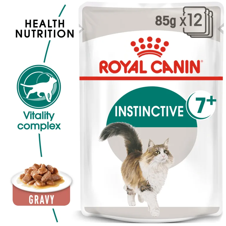 Royal Canin Feline Health Nutrition Instinctive +7 Gravy (Wet Food – Pouches)