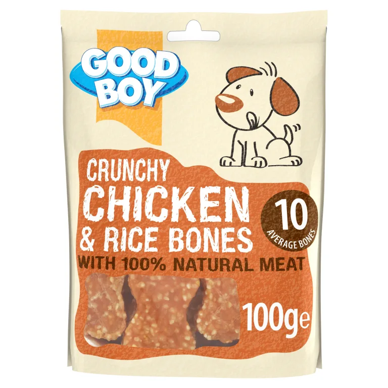 Good Boy Crunchy Chicken & Rice Bones – 100g