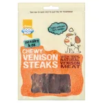 Good Boy Chewy Venison Steaks – 80g Dog Treat