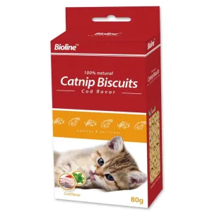 Bioline Catnip Biscuits 80g Cod Flavor