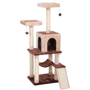 Catry Cat Tower With Scratcher 50x40x136cm