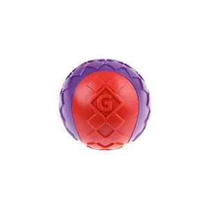 GiGwi Ball Red/Purple Squeaker Solid (Small)